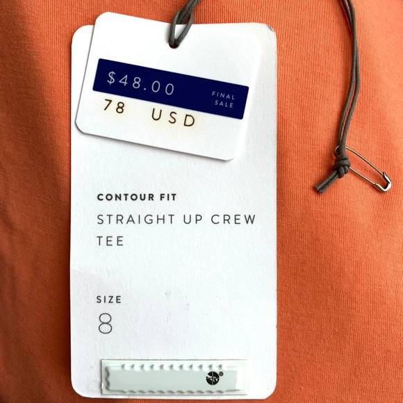 KIT and ACE Technical Cashmere Straight Up Crew Tee Contour Fit Sz 8 NWT - Picture 10 of 11